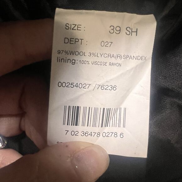 Brooks Brothers 346 Stretch Blazer Size 39 Short Wool Brown Micro Houndstooth - Picture 16 of 16